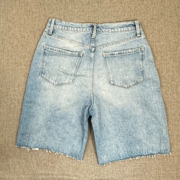 NEW! a.n.a a new approach Denim Bermuda Shorts High Rise Sz 10 Cut Offs MSRP $44 - Picture 7 of 10